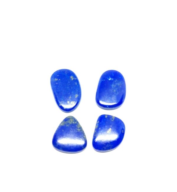 Natural Lapis Lazuli 4 pcs Mix Shape Cabochons Gemstone Use For Jewelry Making - Image 5