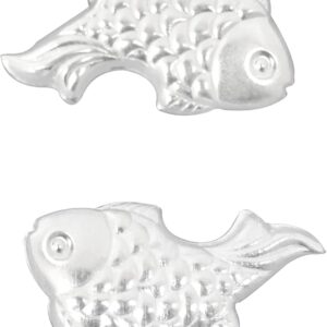 The Solid Silver Fish traditional item used in astrological For Gift to her/him Pack of 2 Pcs