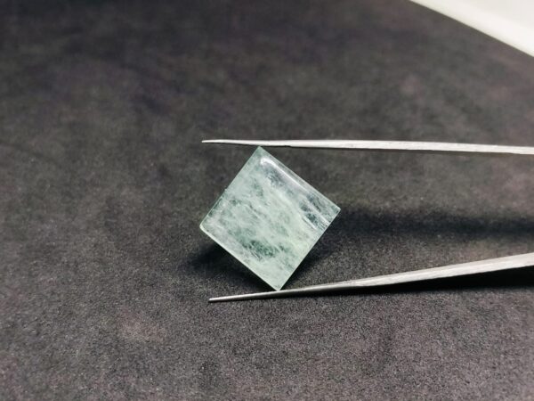 Natural Aquamarine Square Cabochon Gemstone 12.65 cts 17x17 mm Pendant stone - Image 3