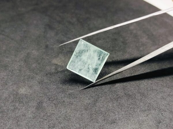 Natural Aquamarine Square Cabochon Gemstone 12.65 cts 17x17 mm Pendant stone - Image 4