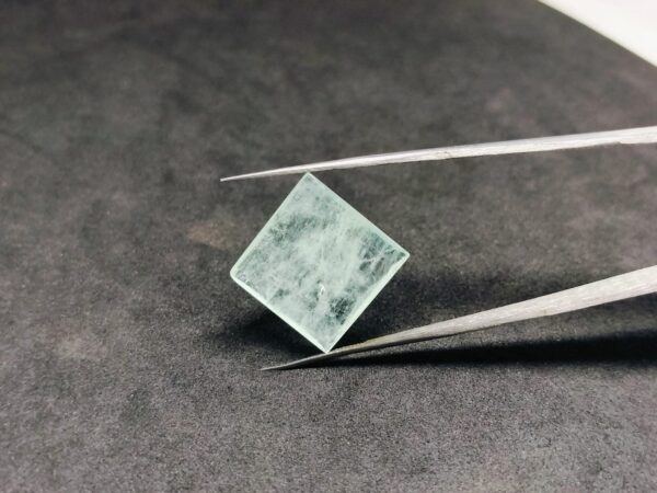 Natural Aquamarine Square Cabochon Gemstone 12.65 cts 17x17 mm Pendant stone - Image 5