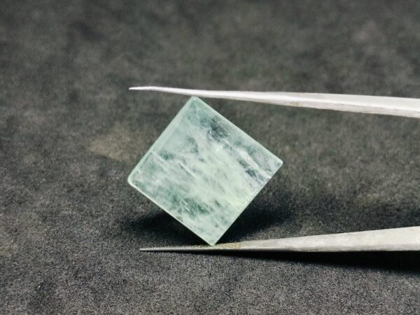 Natural Aquamarine Square Cabochon Gemstone 12.65 cts 17x17 mm Pendant stone - Image 6
