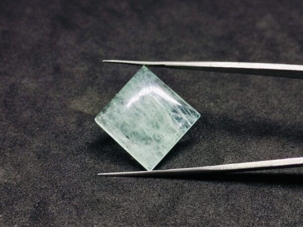 Natural Aquamarine Square Cabochon Gemstone 12.65 cts 17x17 mm Pendant stone - Image 7