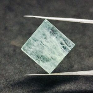 Natural Aquamarine Square Cabochon Gemstone 12.65 cts 17x17 mm Pendant stone
