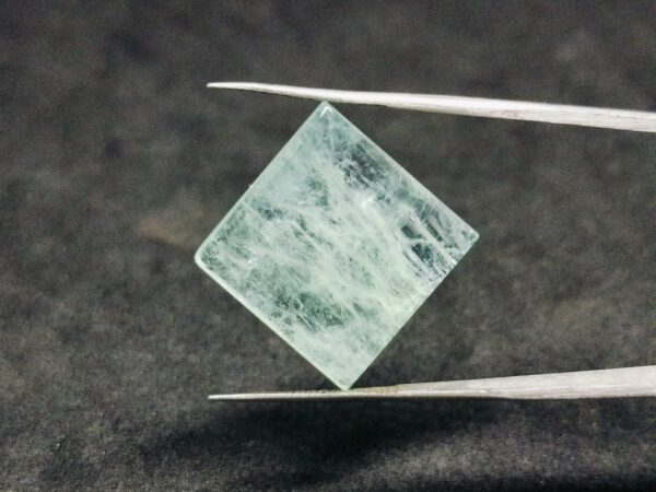 Natural Aquamarine Square Cabochon Gemstone 12.65 cts 17x17 mm Pendant stone
