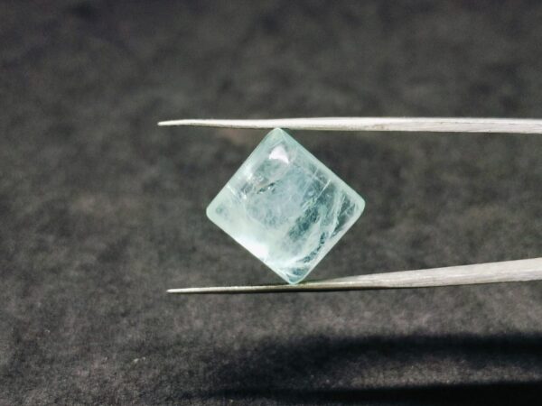 Natural Aquamarine Square Cabochon Gemstone 11.90 cts 12.5x13.5x7 mm Pendant Ring stone