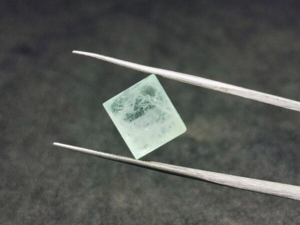 Natural Aquamarine Square Cabochon Gemstone 7.90 cts 9.5x10.5x7 mm Pendant Ring stone