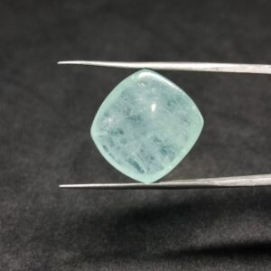 Natural Aquamarine Square Cabochon Gemstone 16.50 cts 15x16x7 mm Pendant Ring stone