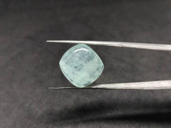 Natural Aquamarine Square Cabochon Gemstone 16.50 cts 15x16x7 mm Pendant Ring stone - Image 4