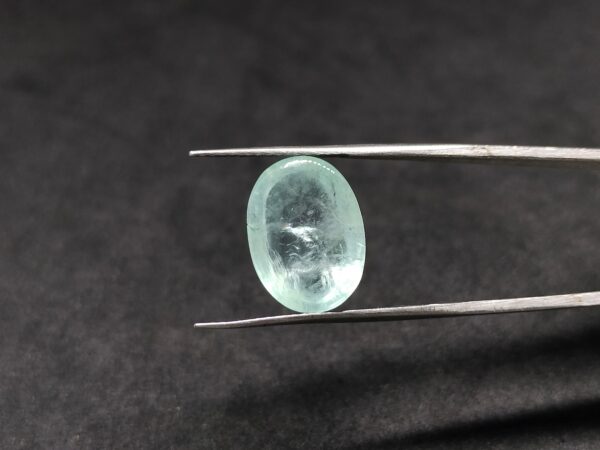 Natural Aquamarine Oval Cabochon Gemstone 8.55 cts 11x15.5x6 mm Pendant Ring stone - Image 2