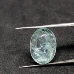 natural aquamarine cabochon gemstone