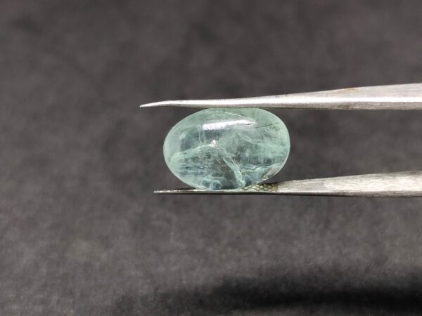 Natural Aquamarine Oval Cabochon Gemstone 8.55 cts 11x15.5x6 mm Pendant Ring stone - Image 6