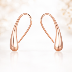 water drop earrings for women rose gold minimalist earrings