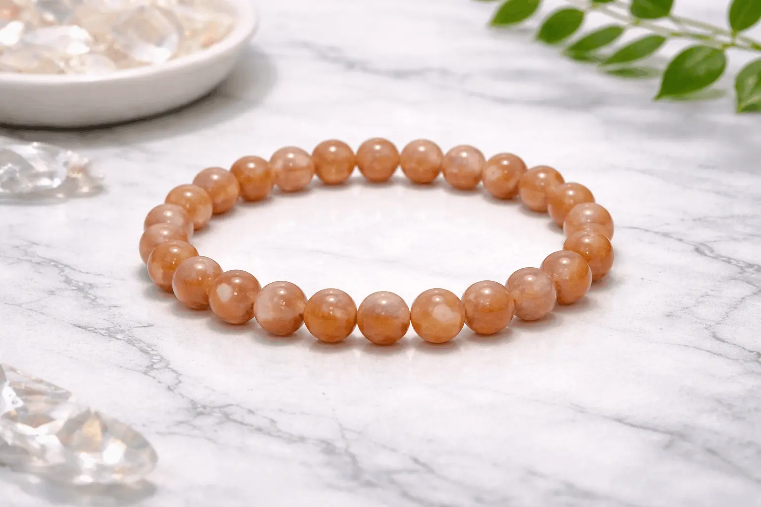 Natural Sunstone Crystal Bracelet