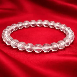 Natural Sphatik (Clear Quartz) Crystal Bracelet | Handmade Bracelet