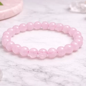 Natural Rose Quartz Crystal Bracelet