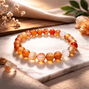 Natural Carnelian Crystal Bracelet