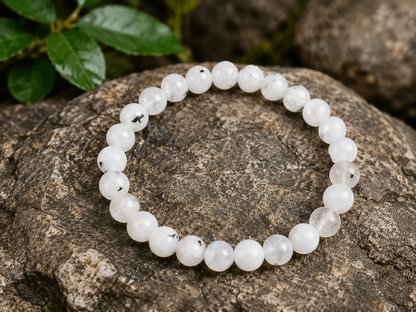 Natural Moonstone Crystal Bracelet - Image 2