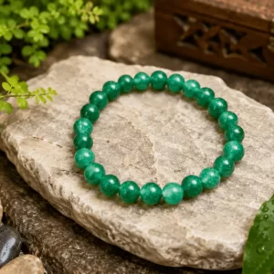 Natural Green Jade Crystal Bracelet