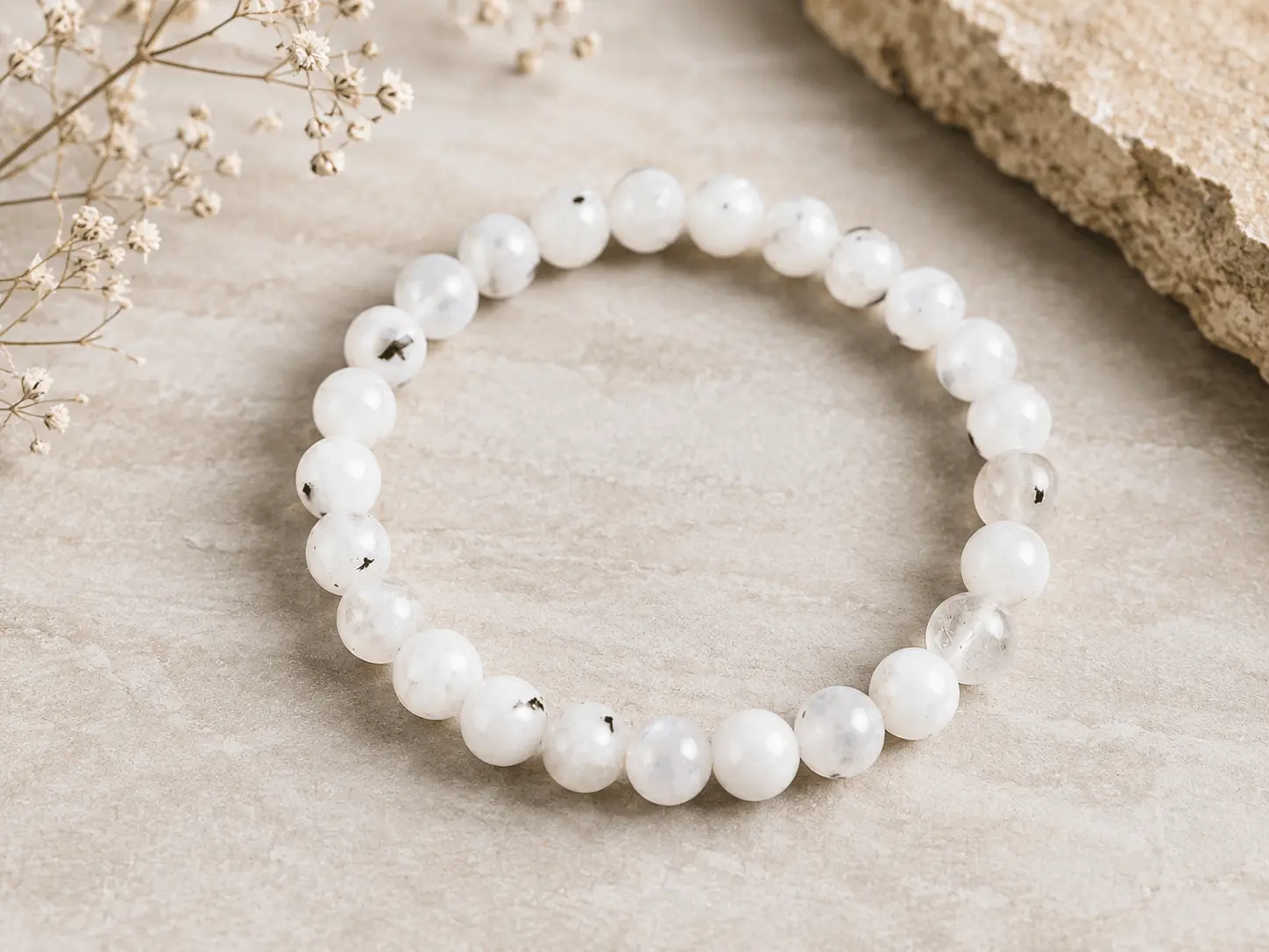 Natural Moonstone Crystal Bracelet - Image 3