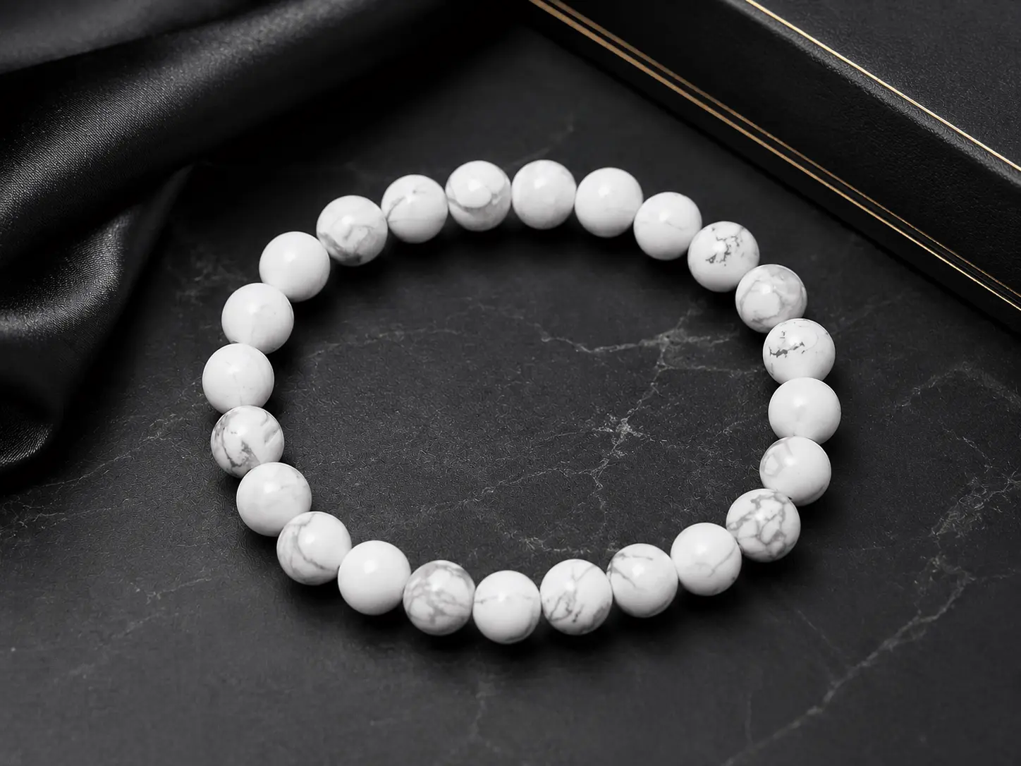 Natural Howlite Crystal Bracelet - Image 3